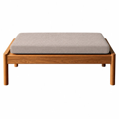 1'' H Customizable Bench Cushion For Indoor/Outdoor Furniture/Chair/Window Seat, Premium 75D High-Resilience Foam