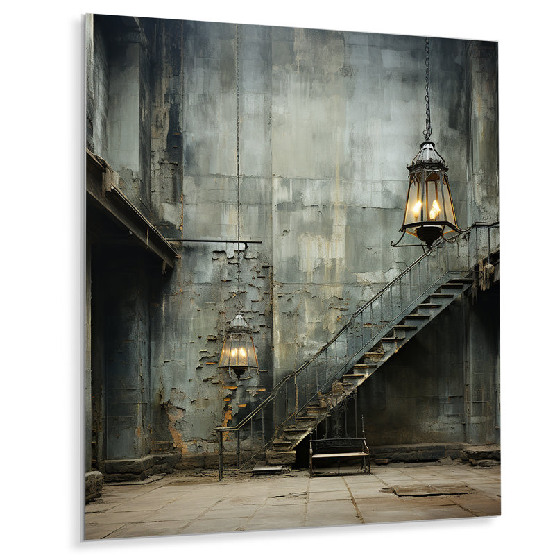 «Castles Industrial Elegance II», impression d'art mural en métal, H 20 po x l 12 po x P 1 po