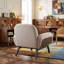 Fauteuil d'appoint moderne avec coussin moelleux, méridienne confortable pour le salon, la chambre à coucher