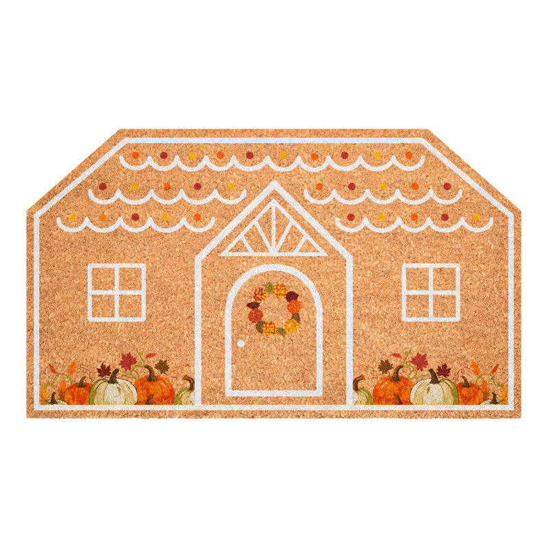 Fall Cottage Doormat, 24"x36", 24" x 36"