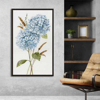 " Petite Blue Hydrangea I " by Nan Painting Print