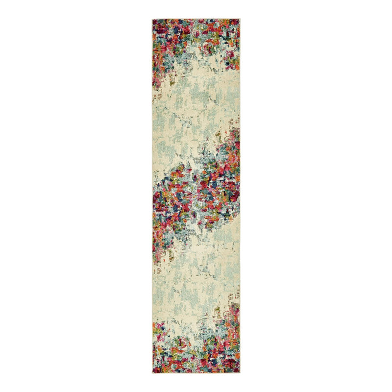 Cariel Washable Abstract Indoor Rug, Runner 2'2" x 6'9"