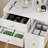 Vanity Desk Set With Square Mirror And Light, Small Vanity Table With Drawers