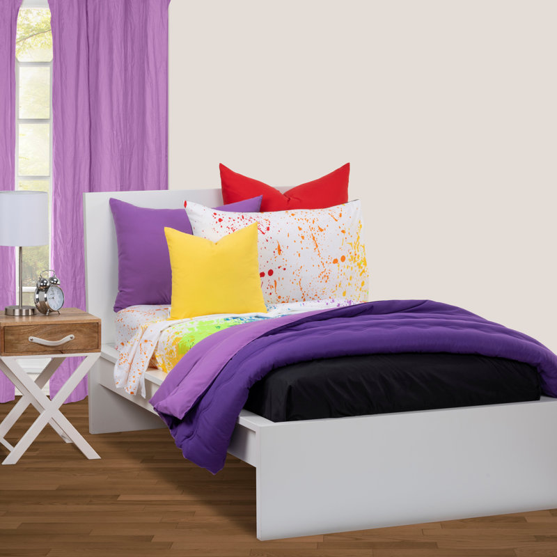 Cosmic Burst Microfiber Abstract Sheet Set, Twin