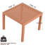 Meuble de patio brun abricot avec 2 chaises et une table, sièges rembourrés, pieds en fer, sièges modernes au design complémentaire, sans couture, assemblage-1435345684-1435345685