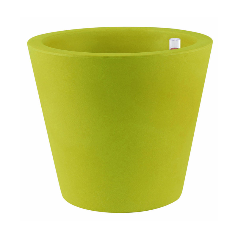 Cono Resin Pot Planter, 20" H x 19.75" W x 19.75" D, Anthracite