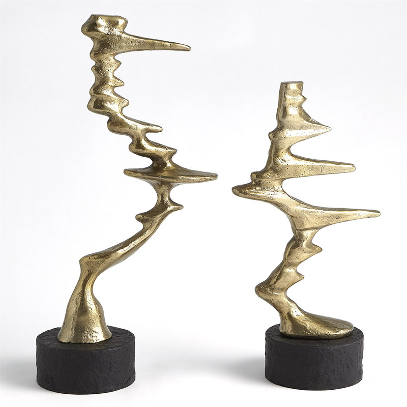Wind Blown Sculpture-Sm, Brass