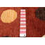 Tapis unique en laine noué à la main 6 pi 9 po x 9 pi 10 po nouvel âge en cuivre foncé / or clair / ivoire Liadan