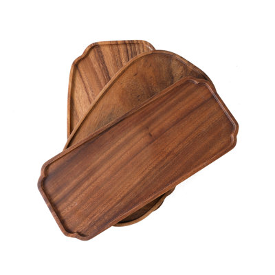 Millwood Pines Coleena Walnut Serving Dish