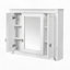 Armoire murale de salle de bain avec miroir et 4 tablettes-772721890