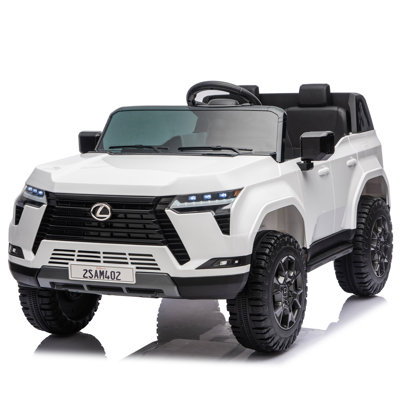 Lexus GX550 24V 2-Seater  Ride On Car W/ PC 2.4G, High Chassis And Anti-Slip Grip Wheels, Four-Wheel Suspension, LED Light, Bluetooth&MP3 Music, Speed Up To 3.73 MPH For  Aged 3-6