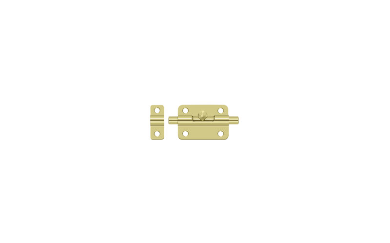 Deltana 3BBU26D 3" Barrel Bolt; Satin Chrome Finish, Bright Brass