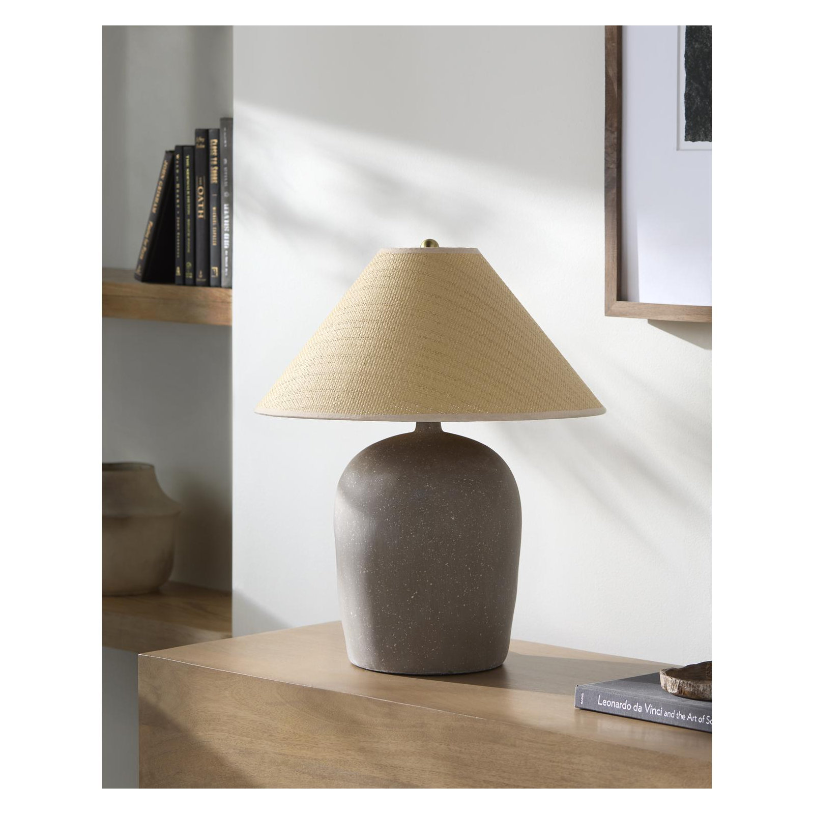 Danica Table Lamp, Brown, Rattan Empire