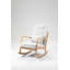 Chaise berçante moderne rembourrée-874699942