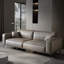 Canapé standard en cuir véritable beige et gris-1859128248-1859128251