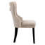 Chaise d'appoint à oreilles en velours capitonné Kirsten-83868864
