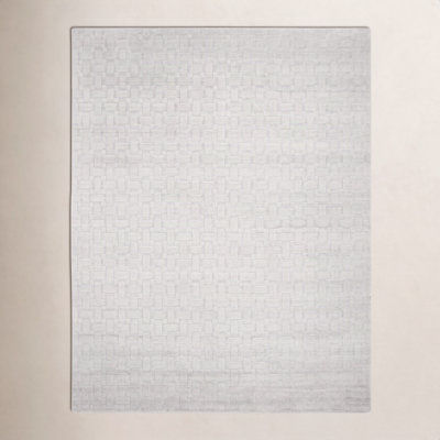 Hainsly Alabaster Hand-Loomed Wool Rug