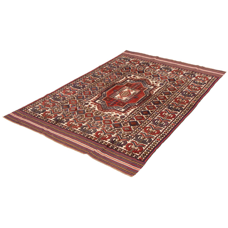 Tapis ivoire tadjik rouge 6 pi 3 po x 9 pi 1 po