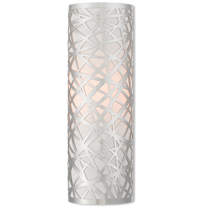 Steel Flush Mounted Sconce, Polished Chrome
