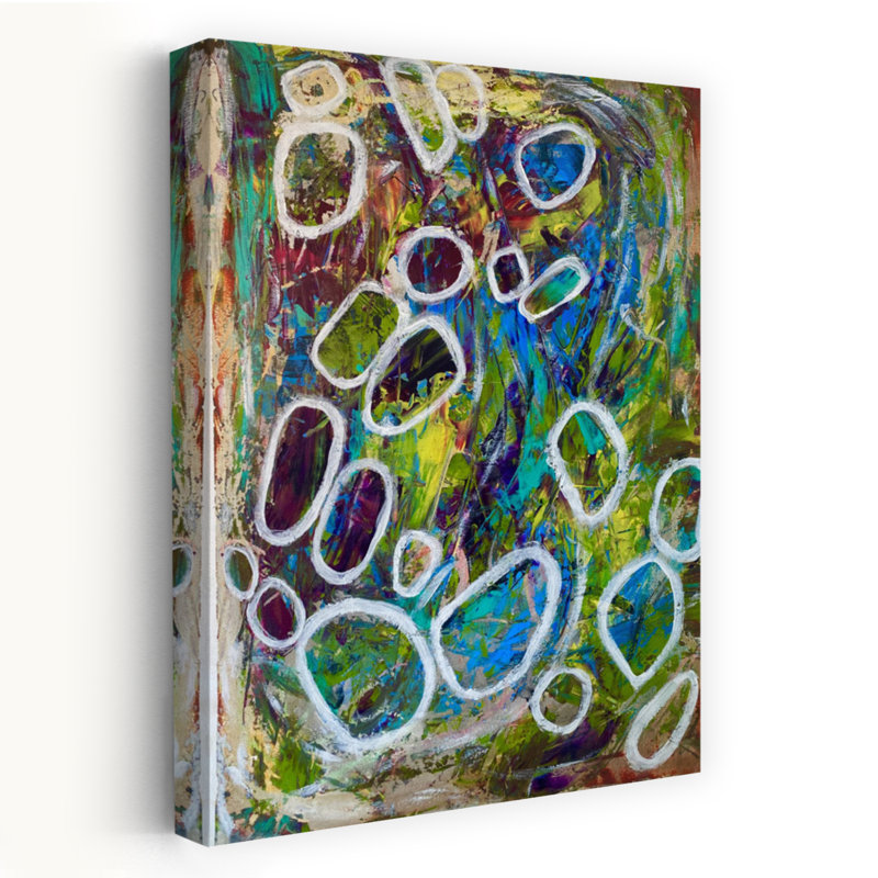 Art contemporain, art contemporain abstrait, H 48 po x l 32 po