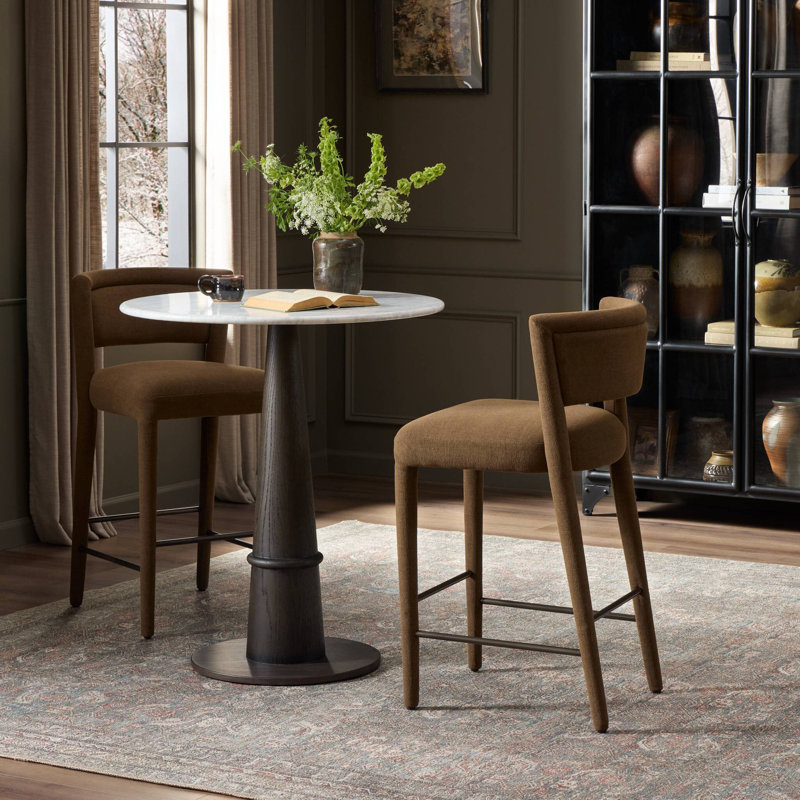 Beverly Stool-Crypton Wayfarer Snow-Bar, Counter Stool (27.5" Seat Height), Crypton Nomad Mushroom