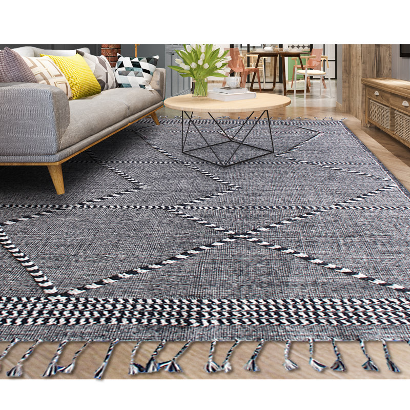 Moroccan Area Rug, Rectangle 9' x 12'
