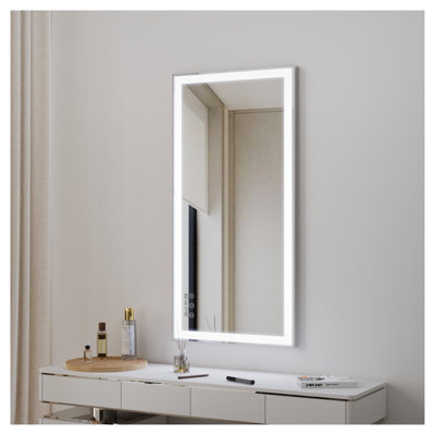 Miroir de salle de bain 48 po x 24 po DEL