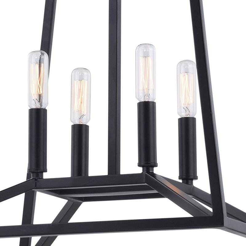 Light Lantern Geometric Pendant, 4 Lights