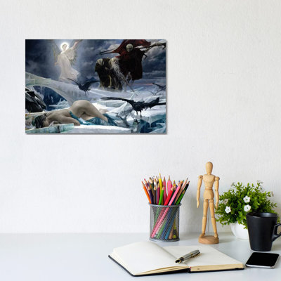 Ahasuerus At The End Of The World by Adolf Hiremy-Hirschl - Wrapped Canvas Print