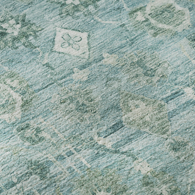 Premium Machine Washable Maag AMF1772 Global Rug, Rectangle 10' x 14'