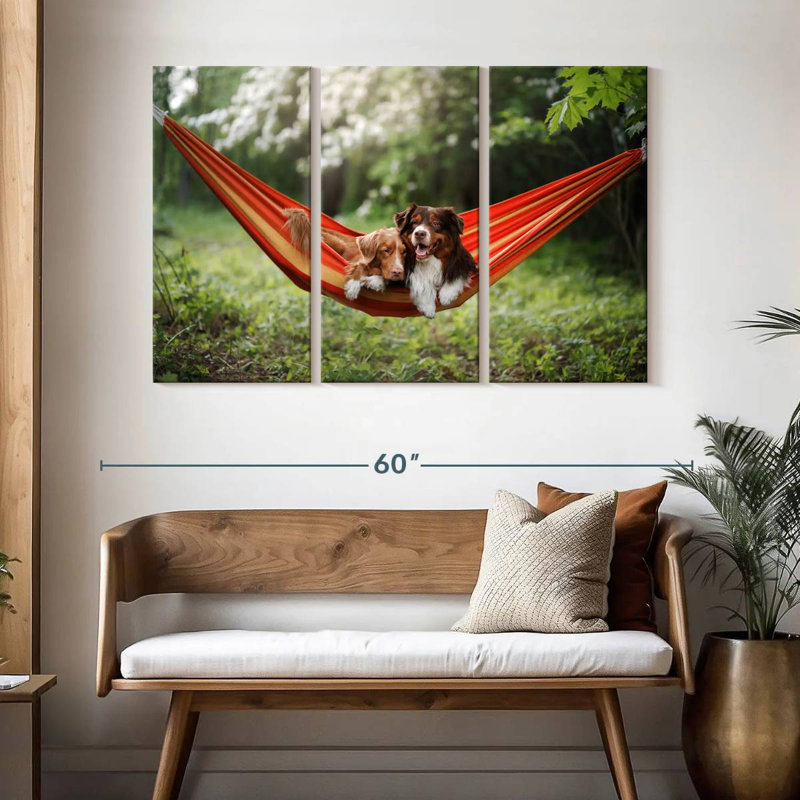 Brampt Dog Sweethearts, 32" H x 50" W