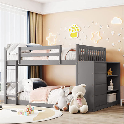 Fayiz Kids Full Over Full Bunk Bed with Drawers