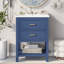 Meuble-lavabo simple 24,09 po avec plateau en résine Grania