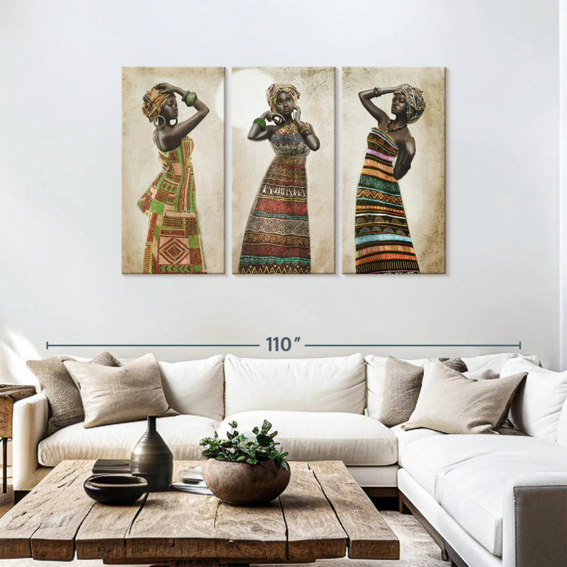 Élégance africaine Leisha, H 48 po x l 74 po