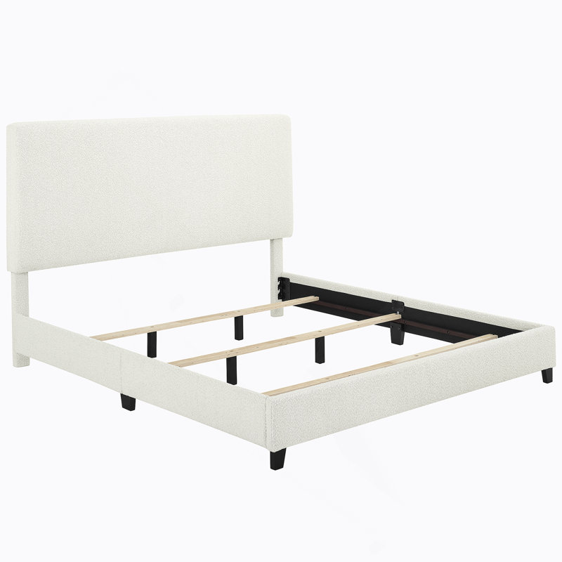 Upholstered Platform Bed, King