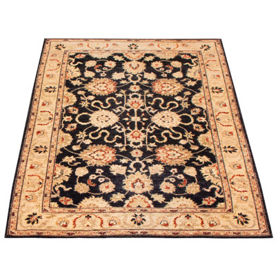 One-of-a-Kind 4' X 6'2" New Age Wool Area Rug in