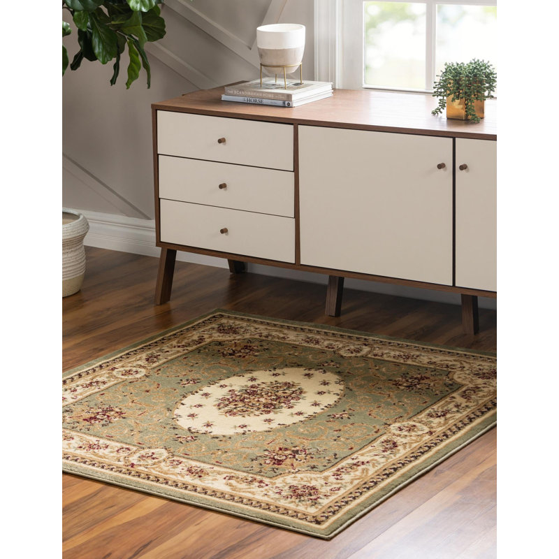 Aracelia Oriental Indoor Rug, Square 4'1"