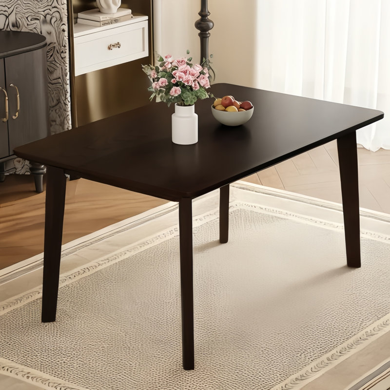 Table de salle à manger rustique de style campagnard, cuisine minimaliste moderne en bois massif ou table de salle à manger