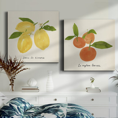 Toile tendue Citrus Trattare I-Premium Gallery - prête à être accrochée