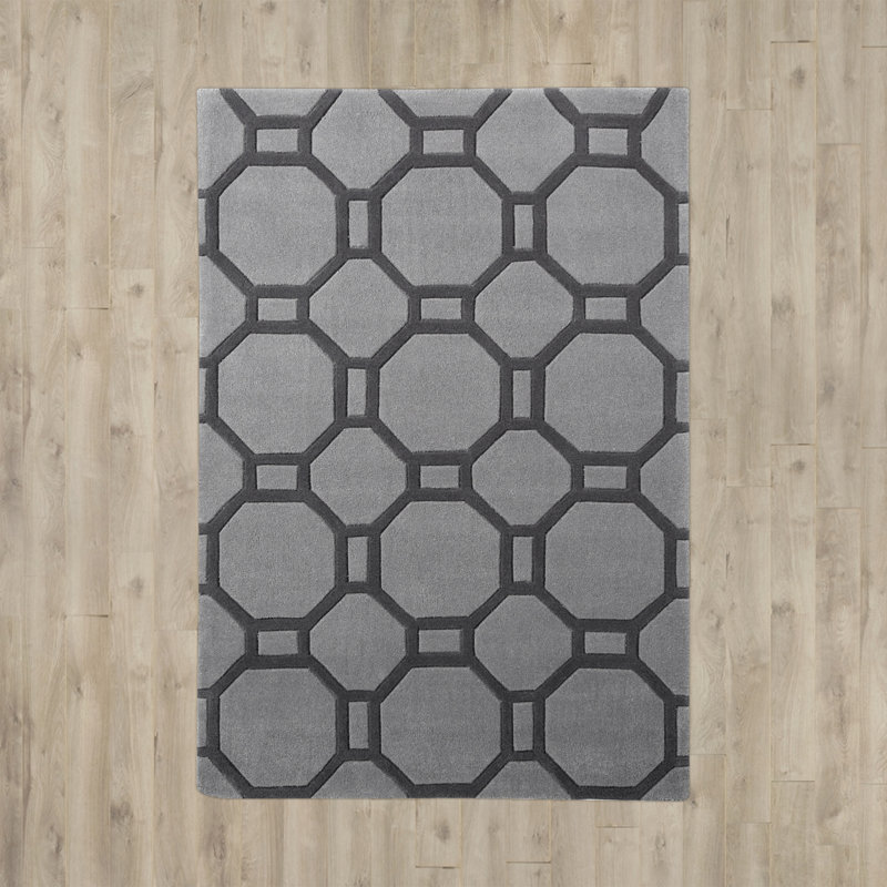 Phi Geometric Hand Woven Area Rug, Rectangle 120cm x 170cm