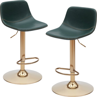 Tabouret de bar et de comptoir pivotant et réglable avec repose-pieds