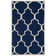 Emek Hand Woven Flat Weave Wool/Cotton Geometric Rug in Blue
