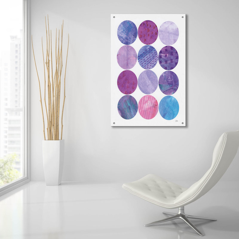 «Kitchen Garden Dots 2» par Melissa Averinos, art mural en verre acrylique, H 36 po x l 24 po x P 0,2 po
