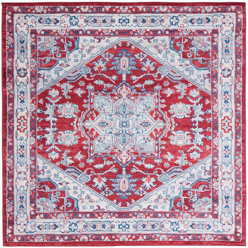 Brentwood Performance Oriental Rug, Square 6'7"