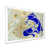 Toile blanche avec cadre d'angle fermé