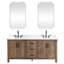 Ensemble de meuble-lavabo double autoportant 72 po avec miroir Javier-348607464