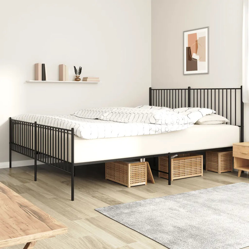 Lemual Metal Bed, 193 x 203 cm