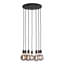 Phinney 7 - Light Black Cluster Pendant
