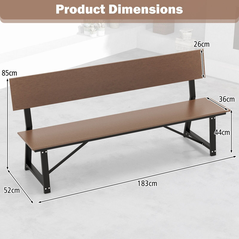 Metal Outdoor Bench