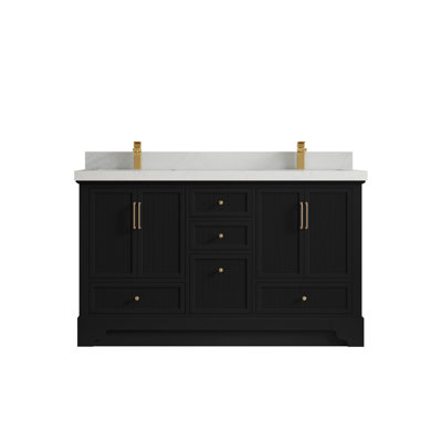 Alys 60 Double Bathroom Vanity with Top (Knobs Option)